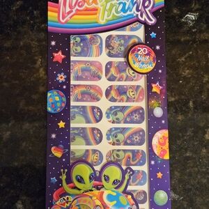Lisa Frank Rainbow Alien Ufo Martian Nail Polish Strips Gel Manicure Instant NEW